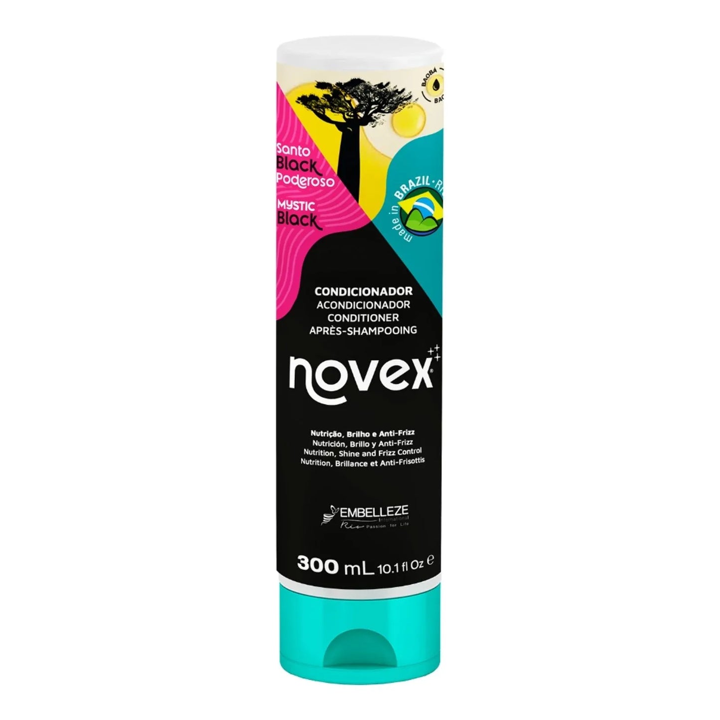 Condicionador Novex Santo Black Poderoso 300ml.