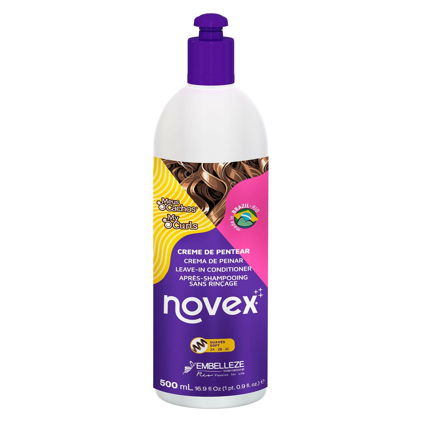 Creme de Pentear Novex Meus Cachos Naturais e Suaves 500g.