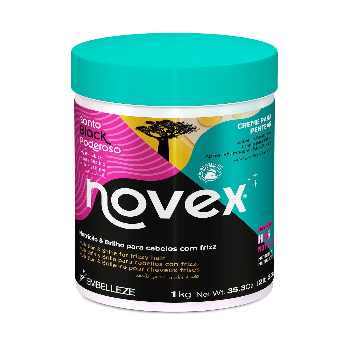 Creme de Pentear Novex Santo Black 1kg.