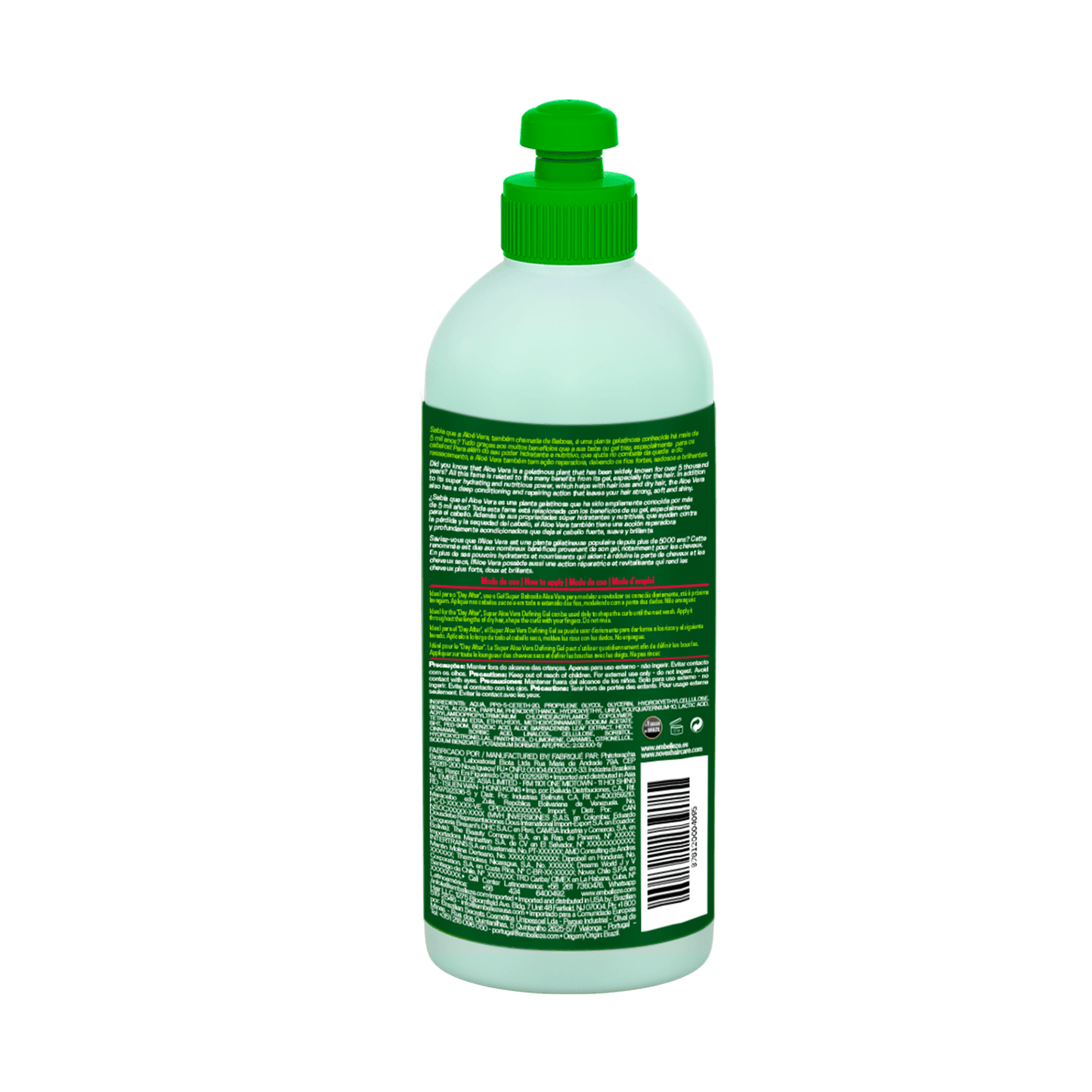 Gel Líquido Para Day After Novex Super Babosão Aloe Vera 300ml.