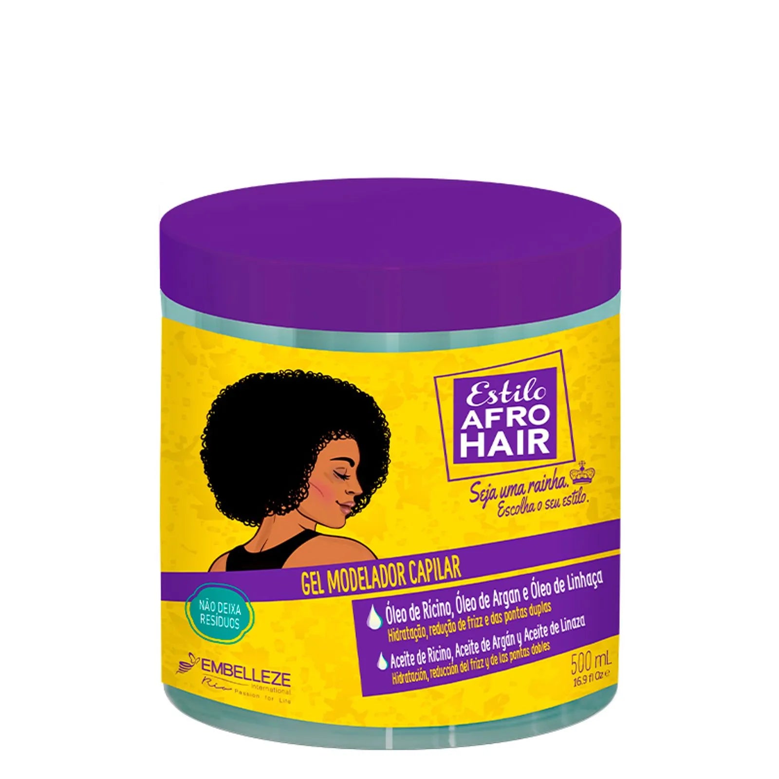 Gel Modelador Capilar Estilo AfroHair 500ml.