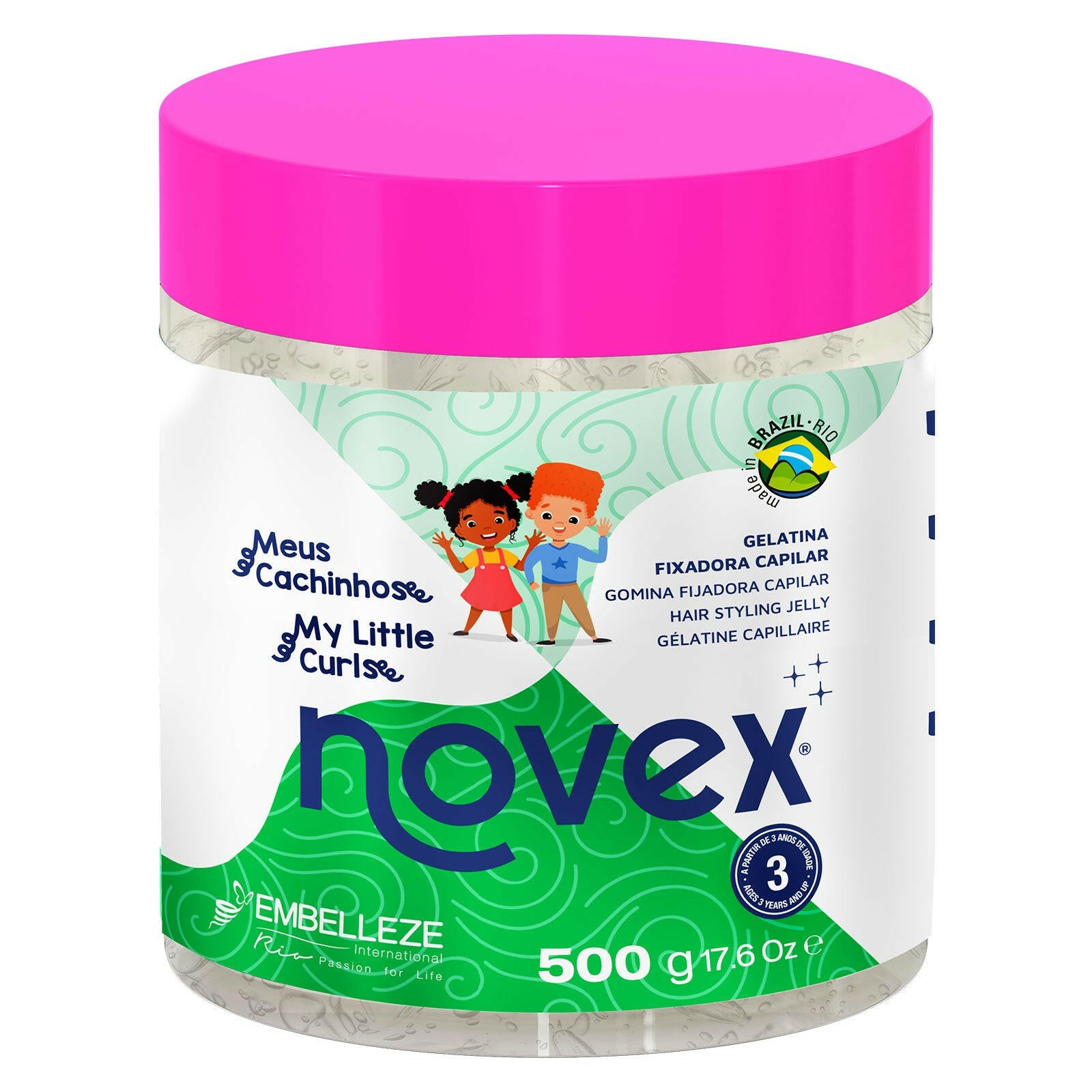 Gelatina Fixadora Novex Meus Cachinhos 500g.