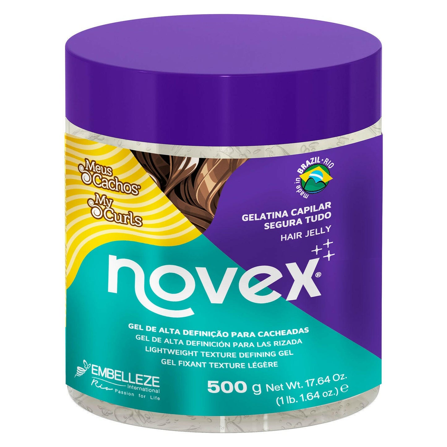Gelatina Segura Tudo Novex Meus Cachos 500g.