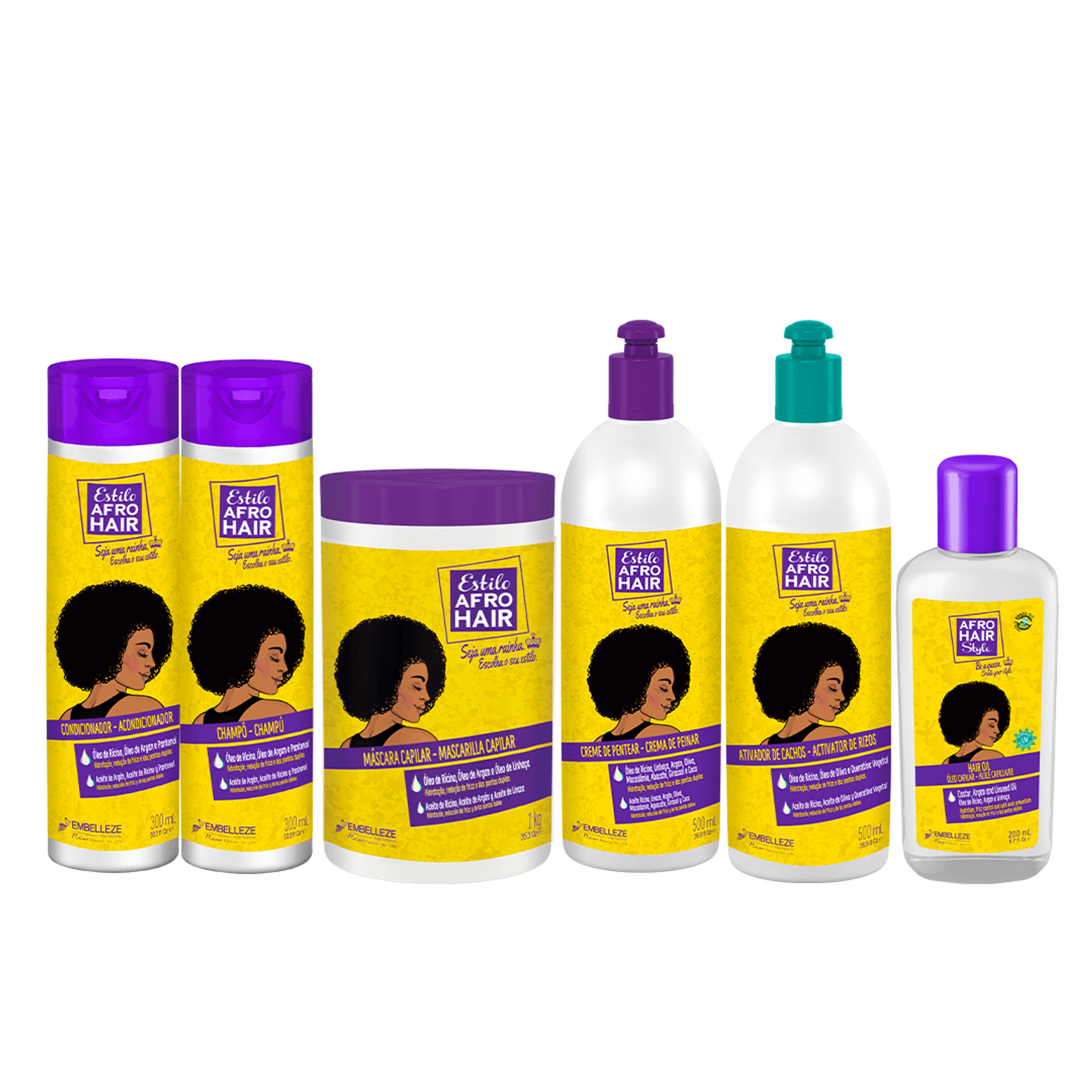 Kit AfroHair Cuidado Intenso.