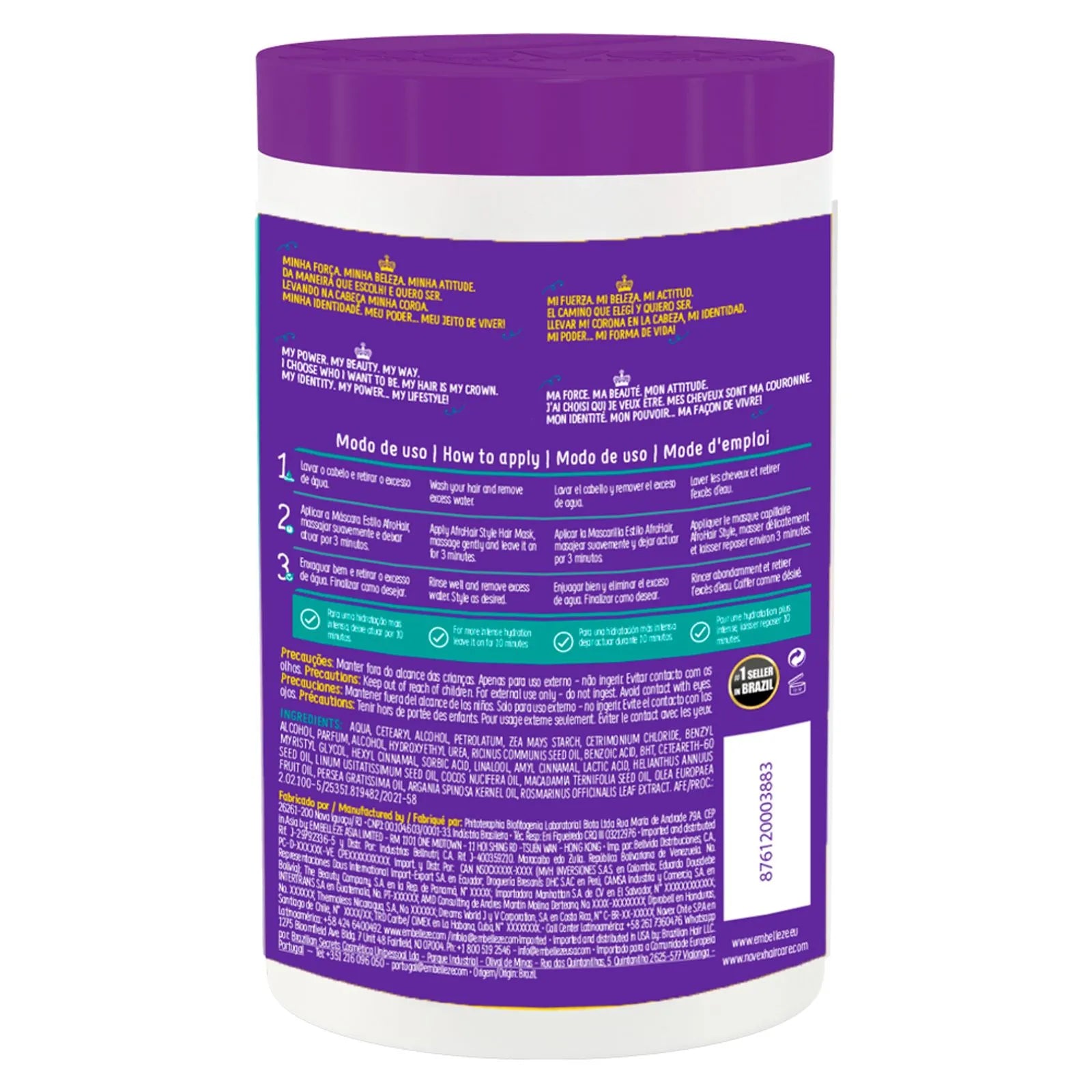 Máscara Capilar Estilo AfroHair 1kg.