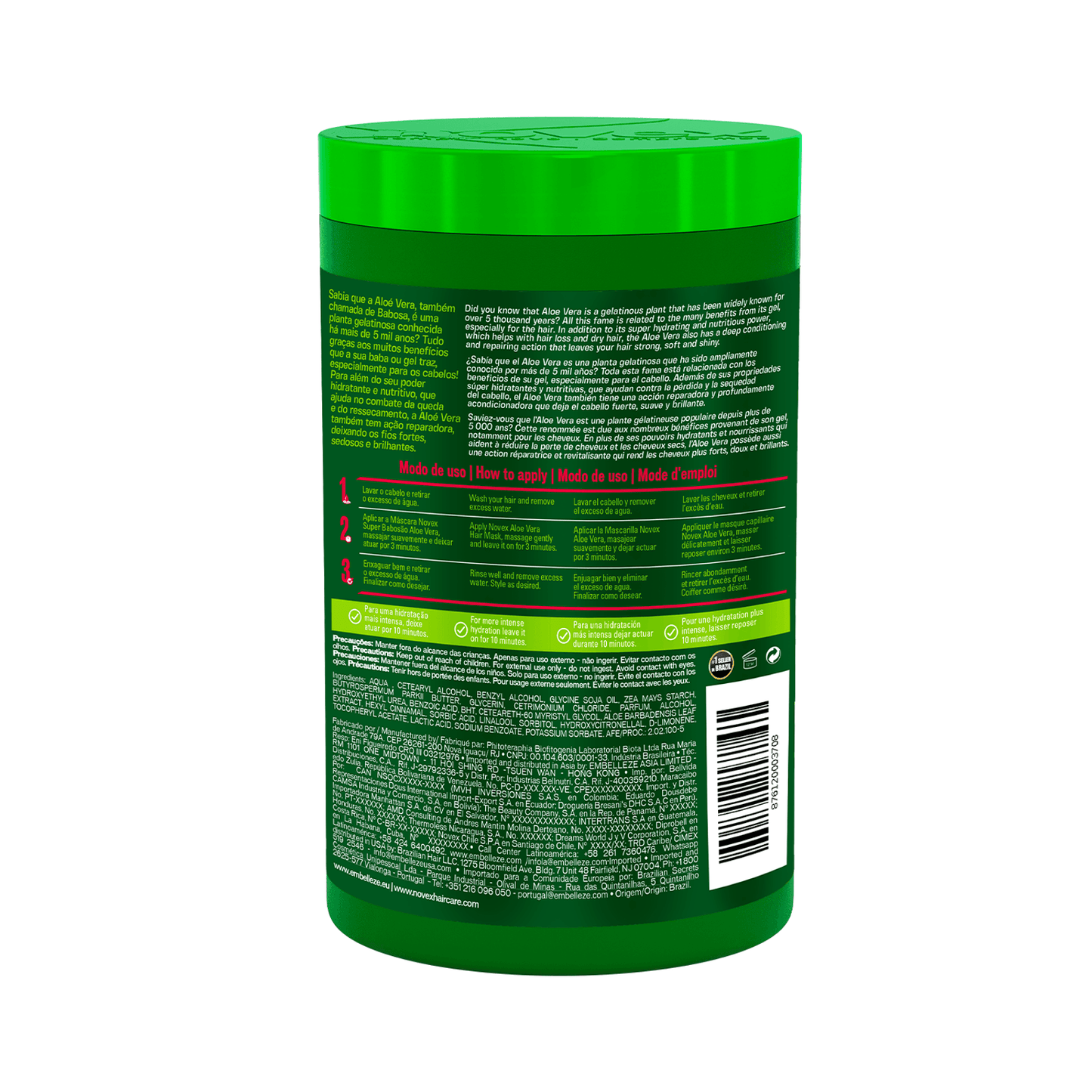 Máscara Capilar Novex Super Babosão Aloe Vera 400g.