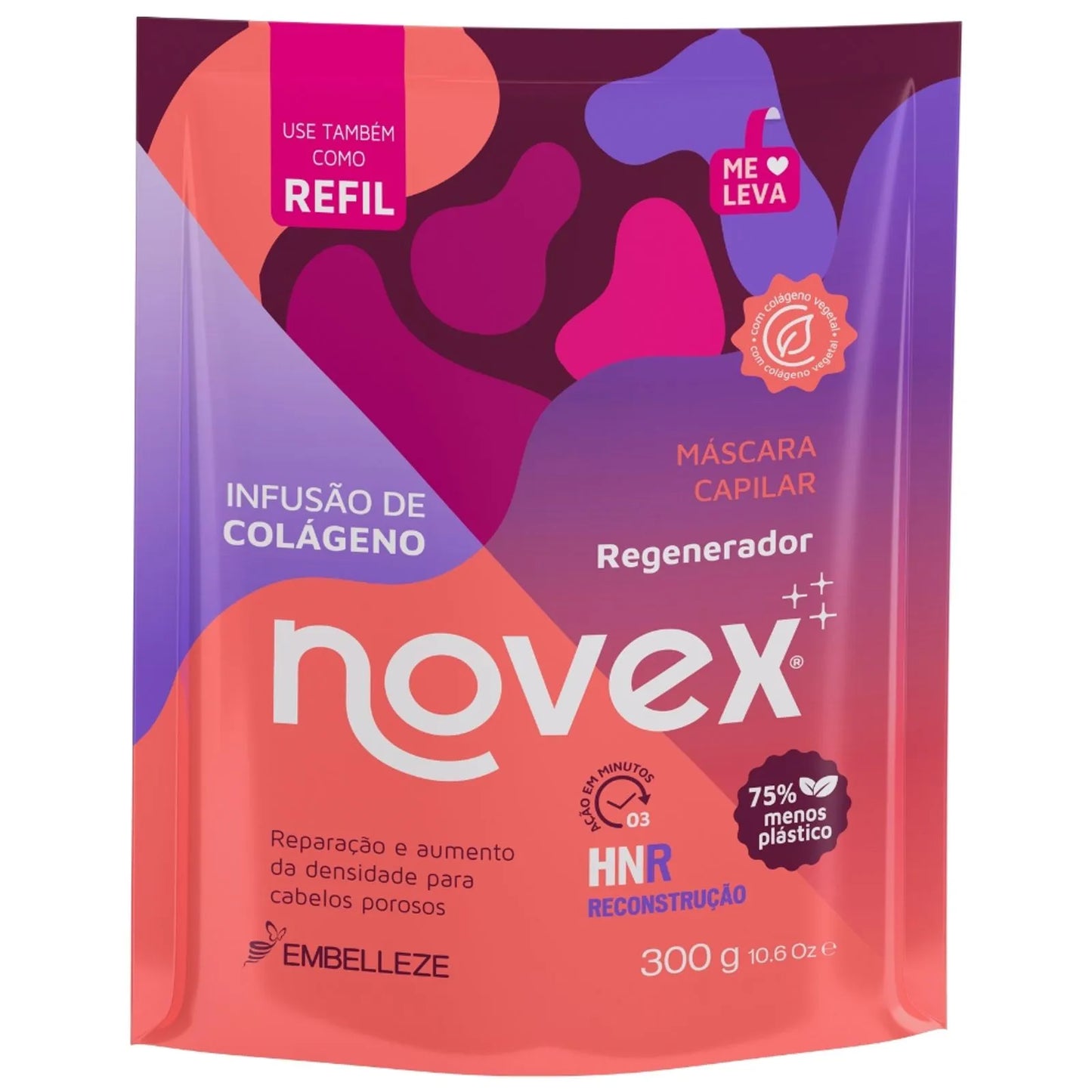 Refil Máscara Novex Infusão de Colagénio 300g.
