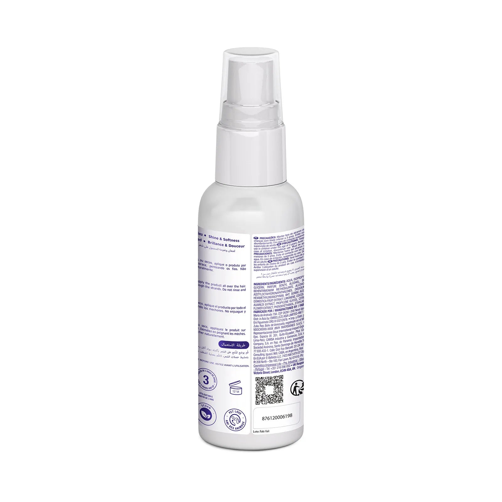 Spray Nuvem Desembaraçante Novex Liso Lisinho 120ml.