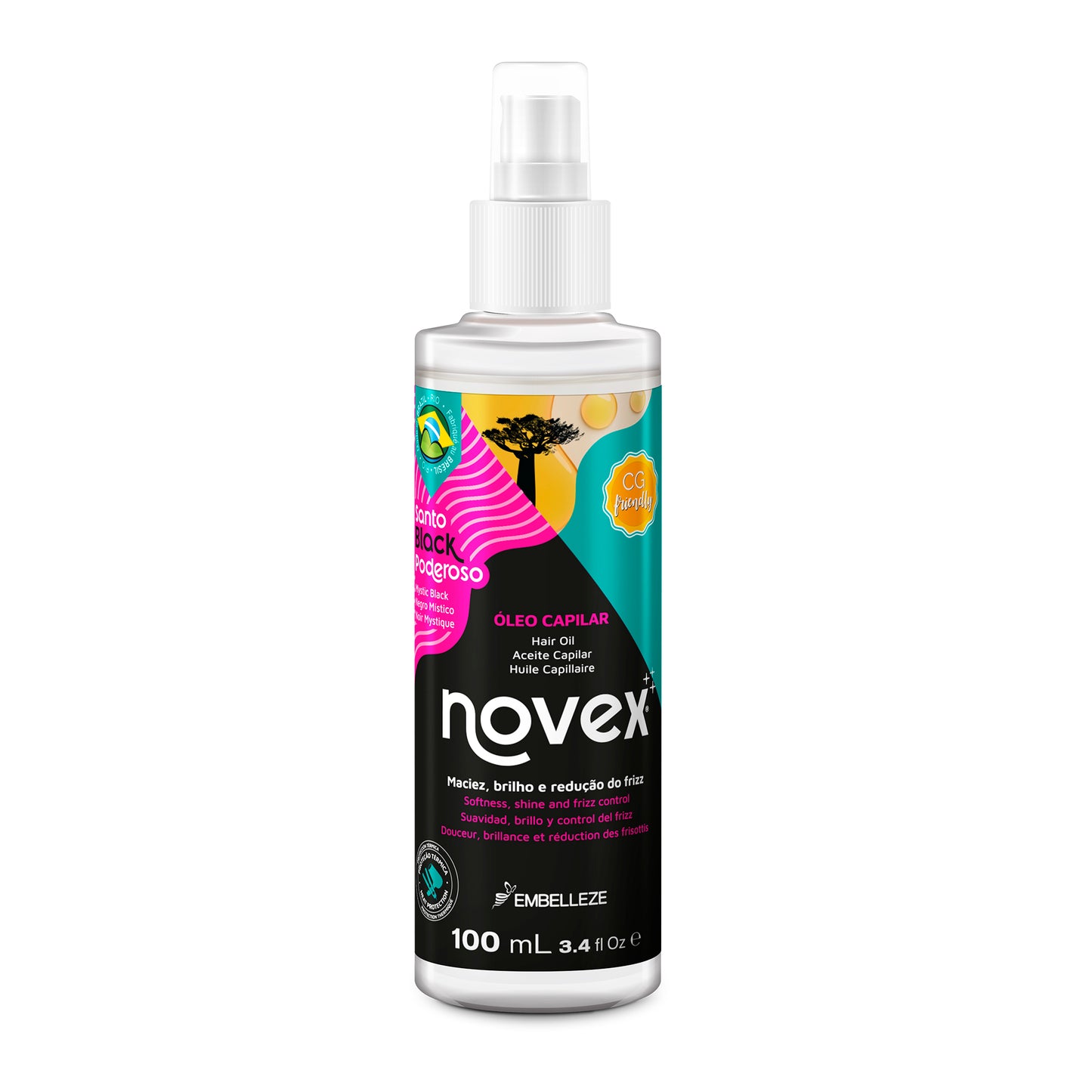 Óleo Capilar Novex Santo Black 100ml