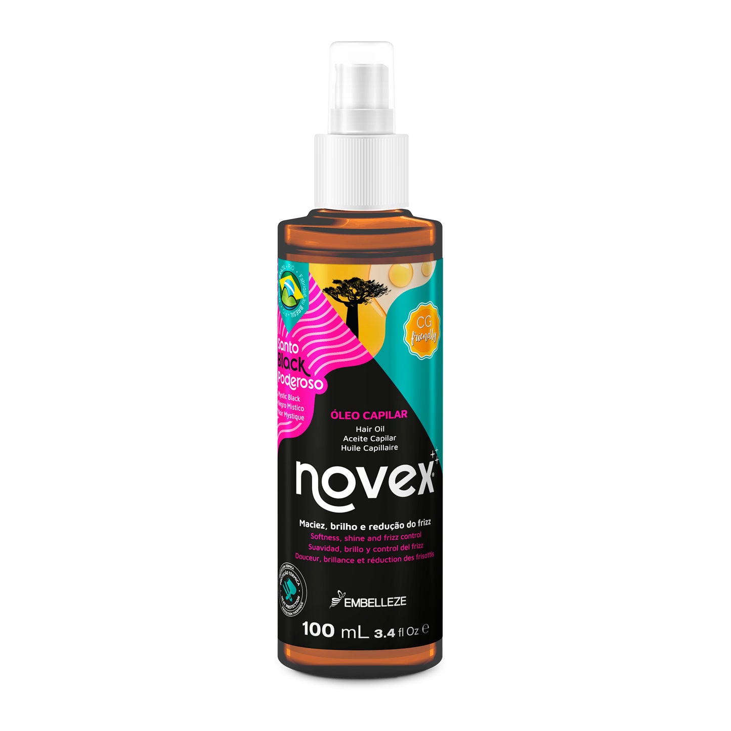 Aceite Capilar Novex Santo Black 100ml