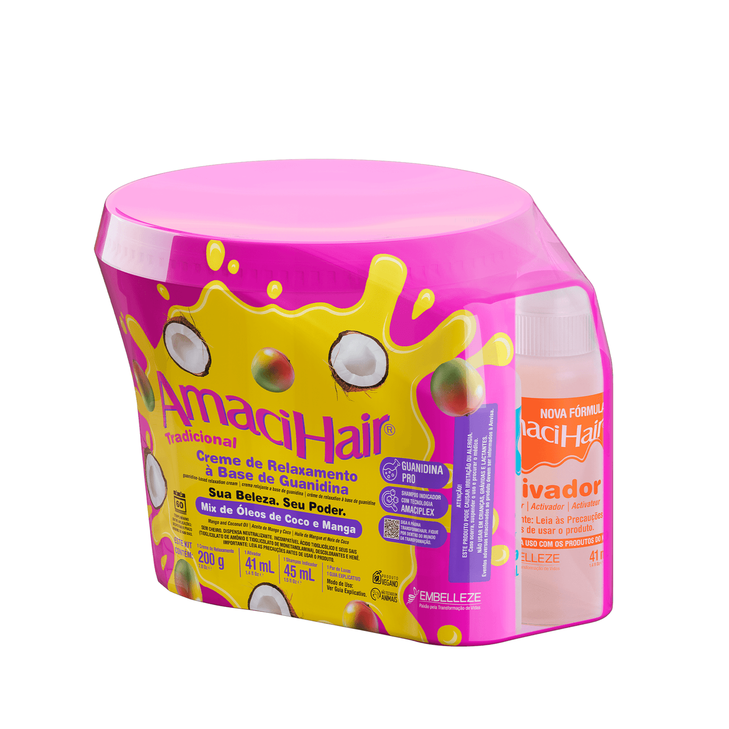 Creme de Relaxamento AmaciHair Tradicional 200g.