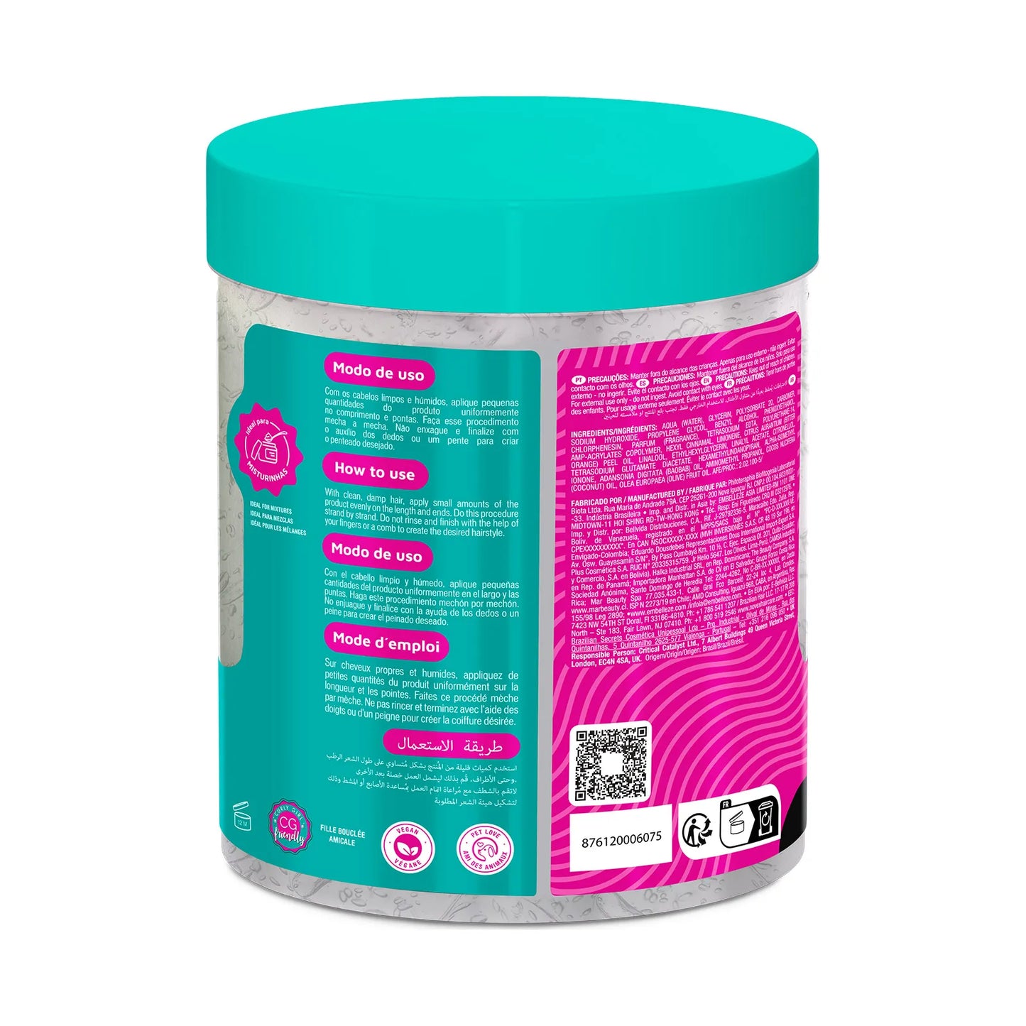 Gelatina Novex Santo Black 1kg