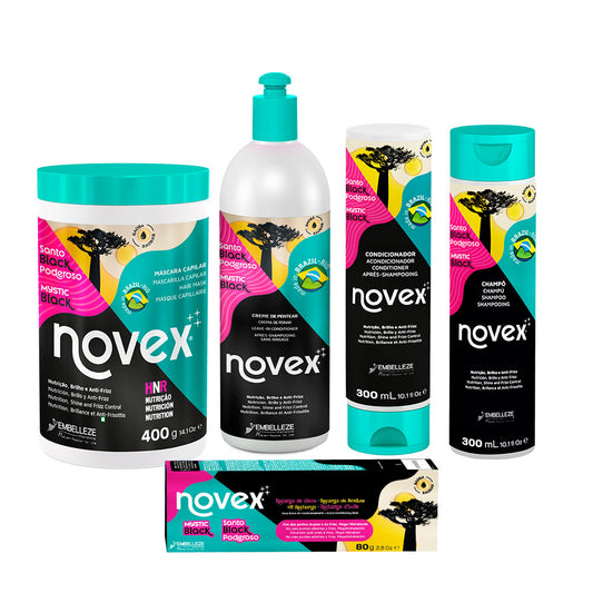 Kit Novex Santo Black Poderoso Cuidado Intenso