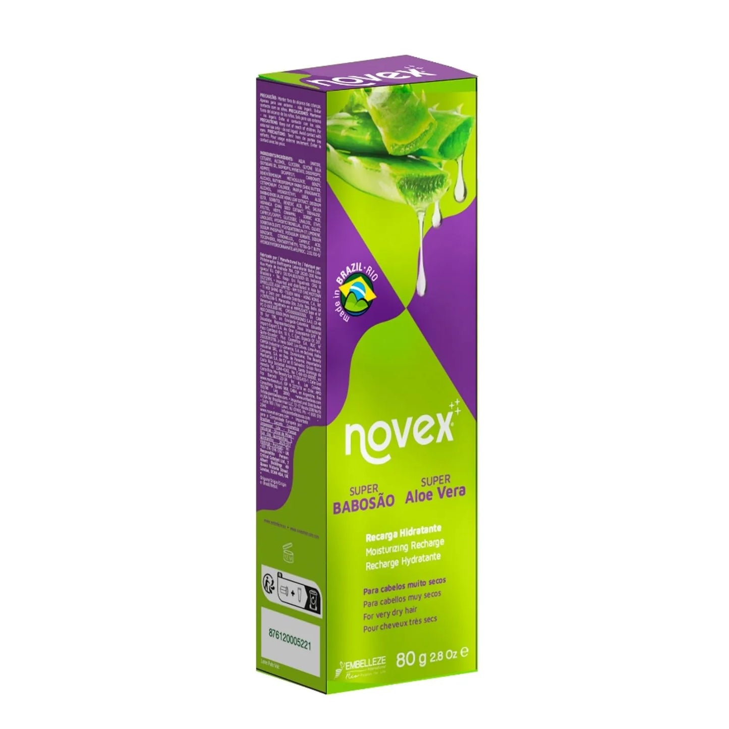 Recarga Novex Super Babosão Aloe Vera 80g.